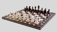 Chess set with board