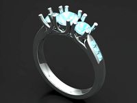 Ring Blue Diamond