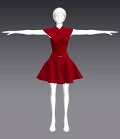 Woman Clothing T-Pose 519