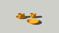 Le Sans Blague Coffee Cups and Saucers