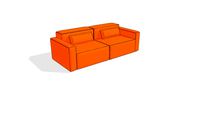 Mix Modular 2-Pc Sofa by Gus* Modern