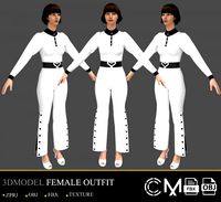 outfit female marvelous designer and clo3d