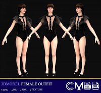 outfit female marvelous designer and clo3d