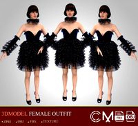 outfit female marvelous designer and clo3d