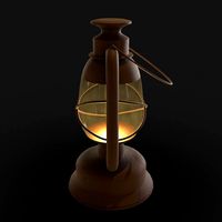 lantern rigged low poly