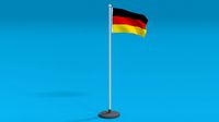 low poly seamless animated germany flag
