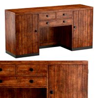british colonial art deco sideboard