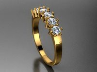 six stone diamond ring