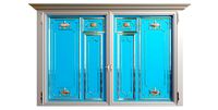 Classic gate with antique pattern silver-plated and gilded