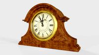wooden table clock