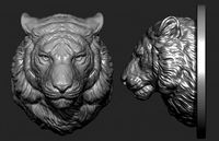 tiger head pendant