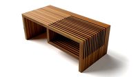 parametric wooden coffee table