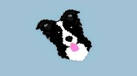 Pixel Border Collie Symbol