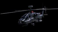 Helicopter Apache Lowpoly 4k