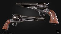 E Remington n Sons 1875 Revolver 44 cf Guns