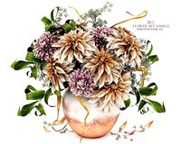 Flower Set Dahlia