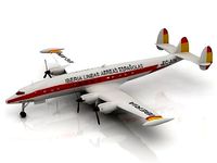 3D Lockheed Constellation Airplane model