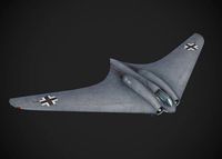 Horten Ho 229 Hand painted game model the first jet fighter