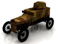3D Vickers Crossley Armored Car