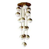 Lamp Italian globe cedar moss light 16