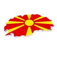 Macedonia map 3d model
