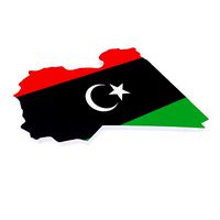 Libya map 3d model