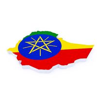 Ethiopia map 3d model