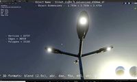 Street Light 1 Galvanized 4500mm 4F
