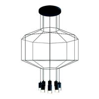 Vibia wireflow 0299 octagonal square pendan light