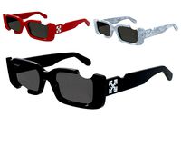 Off-White Cady cut-out rectangular frame sunglasses