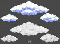 Clouds cartoon V03