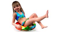Child Girl With Swim Ring