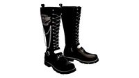 Chains Decorated Calf Boots