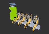 Cartoon City Bike Rental Point