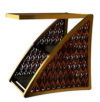 stainless steel sidetable