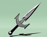 Low poly dagger