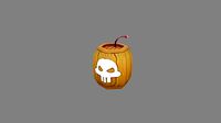 Gunpowder keg with skull - explosive barrel