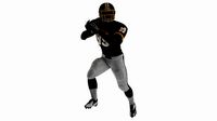 Washington Redskins American Football Player Running The Ball