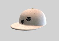 white stylistic cap