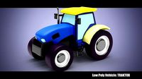 Low Poly Vehicle -  Traktor