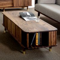 Walnut A type wooden sofa table