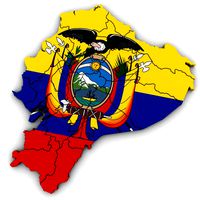 3d political map of ecuador