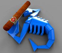 scorpion cigar holder for 3d printing
