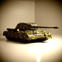 is-4 tank low poly