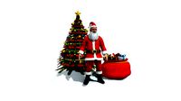 santa claus christmas tree gifts