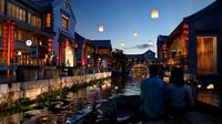 ancient town night view