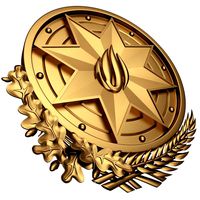 coat of arms of azerbaijan gold