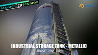 industrial vertical storage tank - metallic