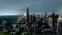 city aerial view