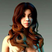 Woman hairstyle 3D Model $15 - .unknown .3ds .fbx .obj .stl .max